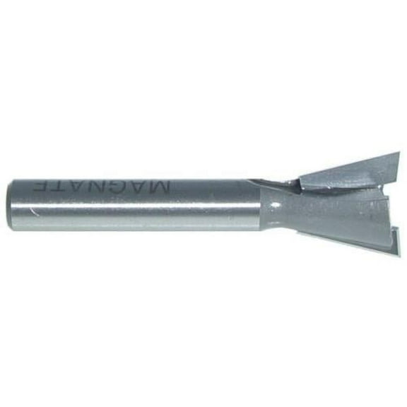 Magnate 402 14 Degree Dovetail Router Bit - 1/2" Cutting Diameter, 1/2" Cutting Height, 1/4" Shank Diameter, 2-3/8" Overall Length