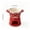 Red, variant on Lumulena Chocolate Fondue Cup Melting Mug - Christmas Creative Ceramic Cup Set, 200ml Chocolate Fondue Pot Melt Hot Pot Bowl Set for Cheese, Chocolate and Caramel, Small Home Appliances