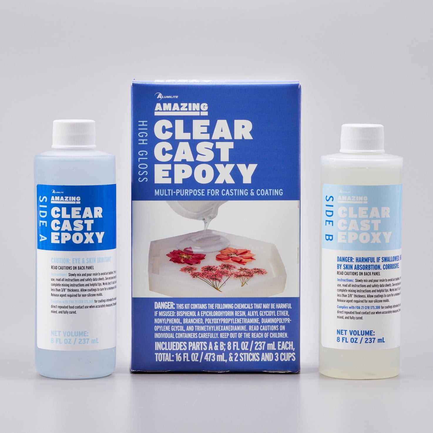 Amazing Putty Amazing Clear Cast Kit - 2 bottle, 8 oz each