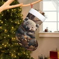 thumbnail image 2 of Cauagu Cute Fallen Leaf Koala for Christmas Stockings,1-Pack Large Xmas Stocking Holiday and Farmhouse Stocking Fit for Christmas Holiday Party Decoration(17.7*11 Inch), 2 of 7