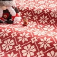thumbnail image 4 of RUGKING Christmas Rug 2x3 Non Slip Washable Small Holiday Rug Snowflake Clover Printed Xmas Decor Doormat for Entryway Kitchen Bedroom Red on Ivory, 4 of 10