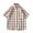 Brown, variant on ZCFZJW Men's Regular Fit Plaid Pocket Front Short Sleeve Button Down Shirts Big and Tall Casual Buffalo Plaid Print Beach Aloha Shirts with Pocket Light Blue XL