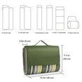thumbnail image 4 of Picnic Blanket Beach Towel Extra Large 80"x60" with Waterproof Sand Proof Backing, Portable Folding Tote Travel Mat for Family Outdoor Activity Camping BBQ Concerts Festival Gear (Green), 4 of 8