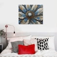 thumbnail image 5 of Nawypu Flower Canvas Wall Art for Living Room Large White Blue Flower Picture Giclee Print Painting Wall Decor Framed Artwork Ready to Hang for Home Bedroom Wall Decoration, 5 of 6