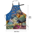 thumbnail image 4 of Bingfone Colorful Coral Reef Apron Gifts For Men, Women Professional Grade Chef Apron For Kitchen,Bbq & Grill, 4 of 8