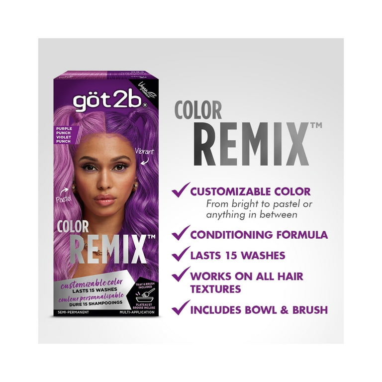 got2b Color Remix, Customizable Semi-Permanent Hair Color, 094