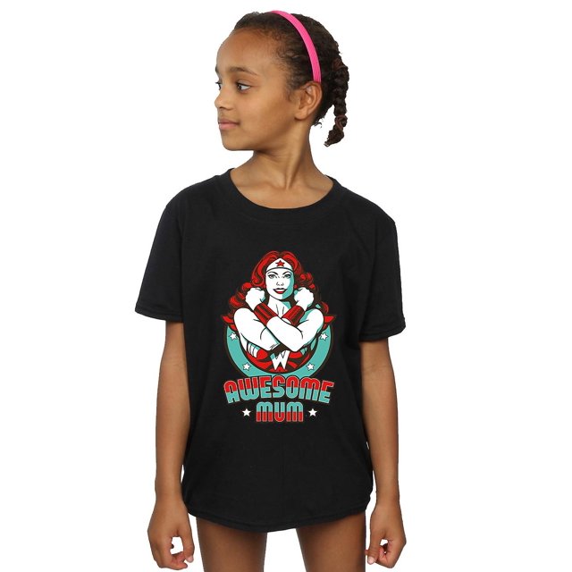 Dc Comics T-shirt Fille Wonder Woman Merveilleux Maman