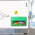 thumbnail image 3 of Bolsillo de almacenamiento magnético de poliéster con ventana transparente para organización del aula Verde, 3 of 5
