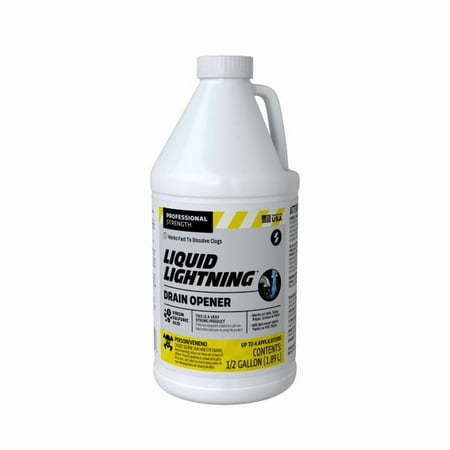Liquid Lightning Virgin Sulfuric Acid Drain Opener, 64oz
