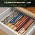 thumbnail image 4 of Larger Expandable Organizer Holder For Counter Drawer Insert - Compatible With Vertuo Capsules Tea Bags Storage (natural) 10.8" -19"w X15.67"dx1.9"h, 4 of 7
