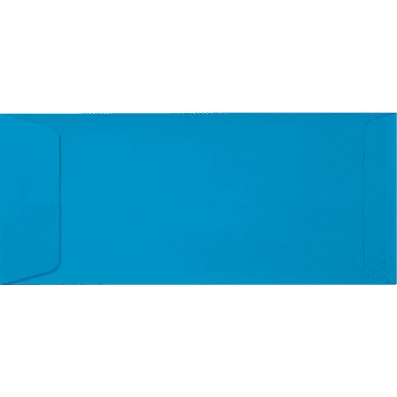 LUXPaper #10 Open End Envelopes w/Peel & Press, 4 1/8 x 9 1/2, Pool Blue, 250/Pack