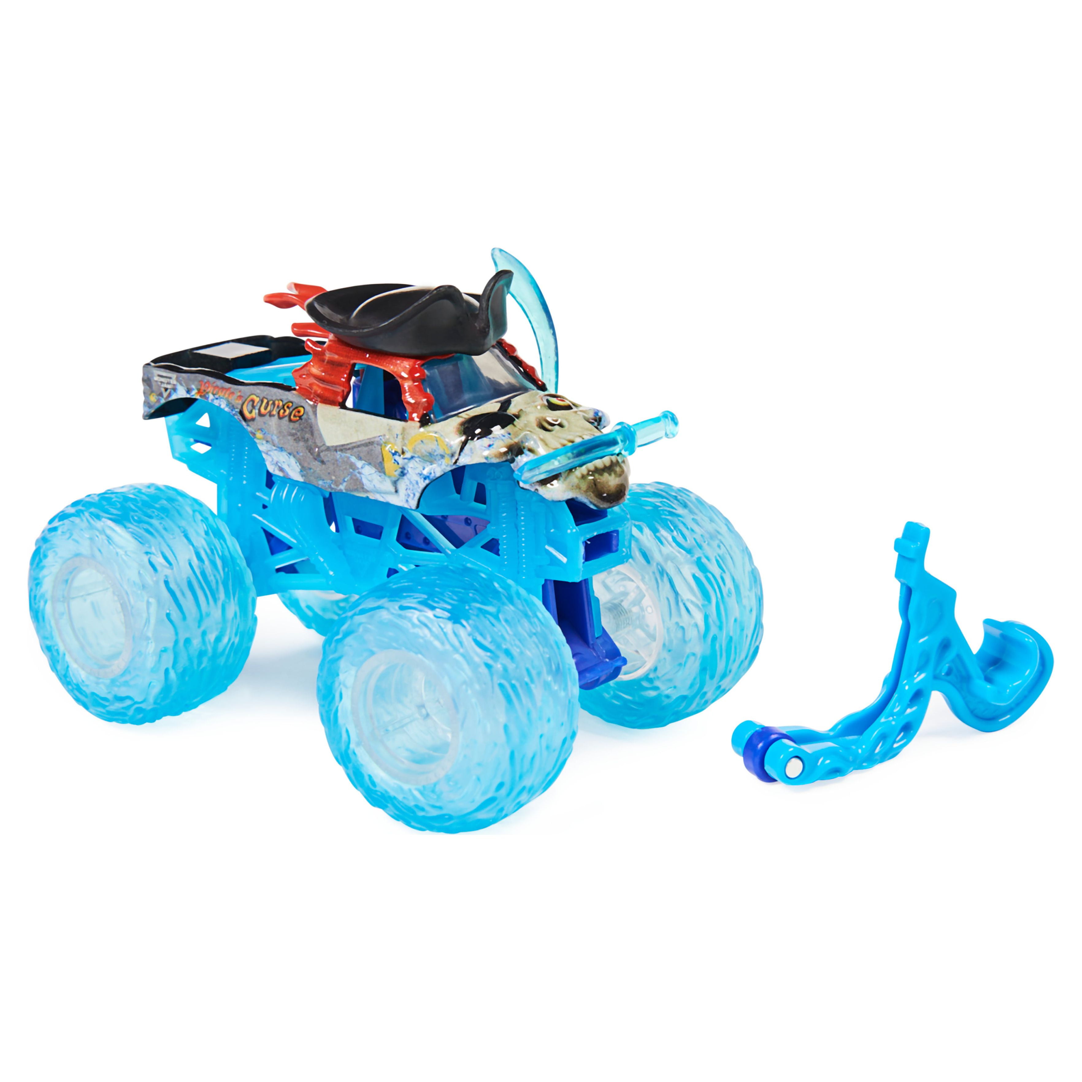 Monster Jam, Official Pirate's Curse Monster Truck, Die-Cast Vehicle, Elementals Trucks Series, 1:64 Scale