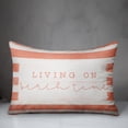 thumbnail image 3 of Creative Products Beach Time Stripes Coral 14x20 Spun Poly Pillow, 3 of 3