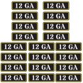 thumbnail image 1 of Aolamegs Juego De Pegatinas De Vinilo Para Latas De Munición, Etiquetas Adhesivas Para Cajas De Latas, .22, .223, .308, 9 Mm, .380, .45, 5,56, 7,62, 12Ga 300Blk (Paquete De 20/12Ga), 1 of 5