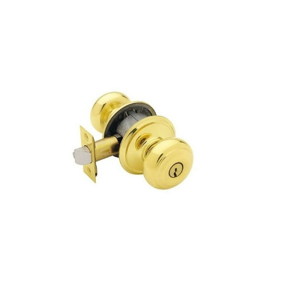 Schlage F51GEO605 Georgian Entrance, Polished Brass