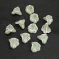 thumbnail image 3 of U8MO 100 Ivory Acrylic Pearl Lily Bell Flower Bead Cap Beads 12mm Sewing Bow Center, 3 of 9