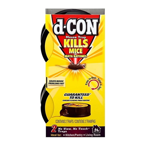 D Con Mouse Trap, Kills Mice,Guaranteed to Kill, 2 Ea, 3 Pack