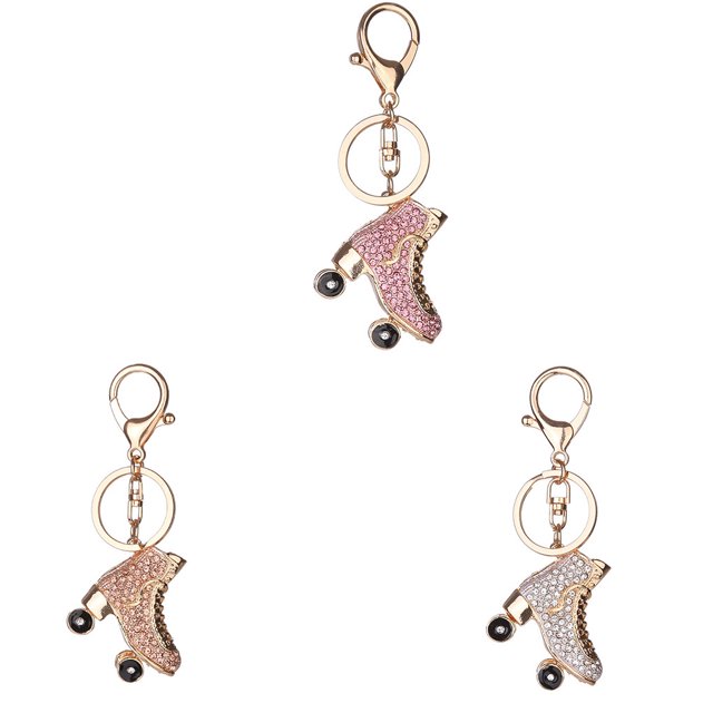 Porte-clés en Cristal pour Patins à Roulettes, Porte-Clés pour Sac à Main, Porte-Clés en Strass