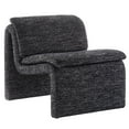thumbnail image 6 of Modway Lume Boucle Fabric Upholstered Armless Accent Chair in Charcoal, 6 of 10