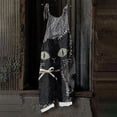 thumbnail image 5 of Womens Halloween Linen Jumpsuits Plus Size Sleeveless Print Loose Wide leg Rompers, 5 of 5