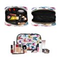 thumbnail image 5 of 3-Piece Travel Toiletry Bag Set, Hanging Wash Bag with Makeup Bag & Brush Case,Waterproof Cosmetic Organizer for Travel, Gym & Home Butterflies in Various Sizes, 5 of 10