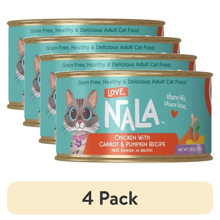 Love, Nala Chicken Pate with Carrot & Pumpkin Recipe in Broth Adult Wet Cat Food
