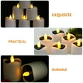 thumbnail image 2 of GOOHOCHY Lámpara solar recargable de cera de té de 6 piezas, lámpara solar LED de vela, luz solar de vela para exteriores, 2 of 8