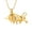 Gold, variant on Fighting Bull Pendent for Ashes and Chain Cremation Jewelry for Ashes Holder Memorial Jewelry