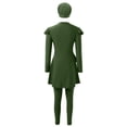 thumbnail image 5 of TYGHBN Women Oversized Swimsuit Conservative Swimsuit Long Sleeve Trousers Swim Cap Three Piece Swimsuit Women 3x Dresses Women's Swim Shirt Short Sleeve Nigerian Dresses for Women Long Sleeve, 5 of 5