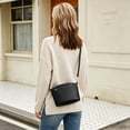 thumbnail image 3 of URSOFINE Women's Genuine Leather Crossbody Purse Multi-Zipper Bucket Bag Lightweight Casual Shoulder Bag for Everyday & Travel, 3 of 8
