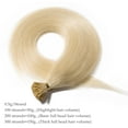 thumbnail image 4 of Benehair 100% Real Remy Human Hair Extensions Pre Bonded I Tip Hair Stict Tip Keratin 0.5g Micro Ring Thick 100g Woman Blonde Soft, 4 of 11