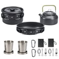 thumbnail image 3 of Camping Cookware Kits, Outdoor Camping Hiking and Picnic Kitchen Accessories Pots and Pans Stove ,Cups Camping Cooking Set, 3 of 18