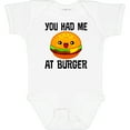 thumbnail image 3 of Inktastic You Had Me at Burger Boys or Girls Baby Bodysuit, 3 of 5
