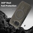 thumbnail image 6 of Allytechgroup Google Pixel 8 Pro Wallet Case Compatible with MagSafe, PU Leather Folio Card Holder RFID Blocking Shockproof Flip Cover Hidden Closure Phone Case for Google Pixel 8 Pro, Gray, 6 of 8