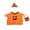 Orange, variant on Cute Halloween Outfit for Porch Goose, Lovely Smiling Pumpkin Design, Soft Wearable Fabric, Decorative Dress for Outdoor Lawn Goose & Halloween Festive Scene Adornment
