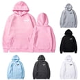 thumbnail image 4 of HAYIMI Women Bowknot Print Sweatshirt Oversized Hoodie Loose Long Sleeve Pullover with Drawstring Pocket Vintage Graphic Hooded Tops for Fall Winter Daily Walking, 4 of 4