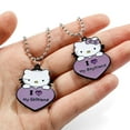 thumbnail image 6 of Hello Kitty Couple Pendant Necklace I Love My Boyfriend Girlfriend Necklace Kawaii Sanrio KT Cat Neck Chains for Valentines Gift, 6 of 7