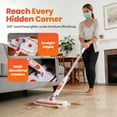 thumbnail image 6 of Snap Grip Mini Mop|Cloth Changing Mini Mop|Dust Cleaner Lazy Mops with Locking Head for Multi Surface Clean,Wet & Dry Mopping and Sweeping Cleaning, 6 of 9