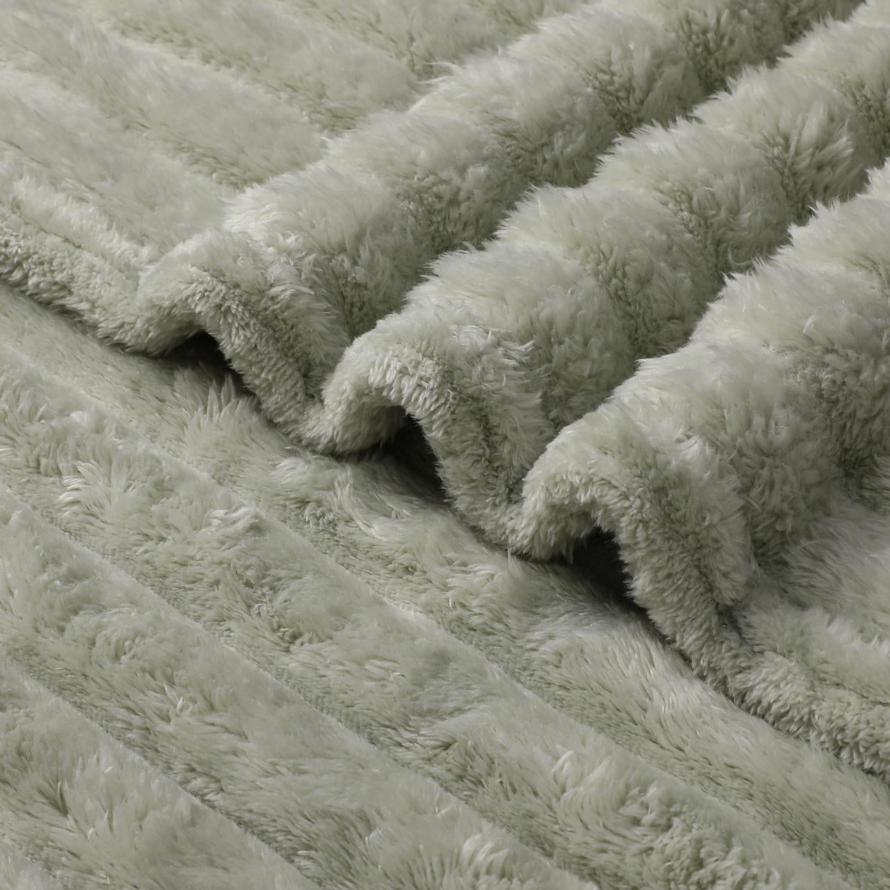 Kate Aurora Modern Lux Ultra Soft & Plush Ribbed Accent Throw Blanket - 50 in. W x 60 in. L - Assorted Colors
