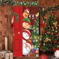 thumbnail image 7 of ChicYu 35.4 X 70.8 Inch Christmas Door Cover Santa Door Banners Holiday Party Decoration Door Hanging Decoration for Covering Doors or Hanging as Decor, 7 of 7