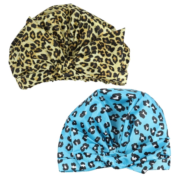 Gorros de ducha con dobladillo elástico para cabello largo, corto y rizado
