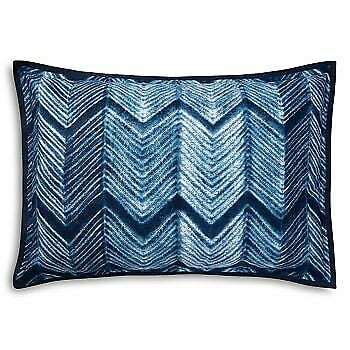 Ralph Lauren St Jean Farrin 100 Cotton Geometric Pillow Sham Standard Blue Walmart Com Walmart Com