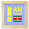 thumbnail image 1 of I Am From Suriname Art Deco Fashion Square Picture Frame Wall Tabletop Display, 1 of 3