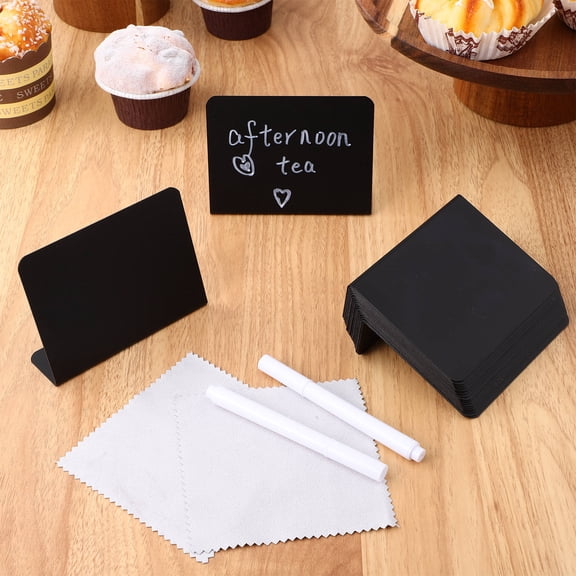LITINKIMI 1Set Chalkboard Sign Set with Markers and Cloth for Versatile Use in Office Restaurant Home