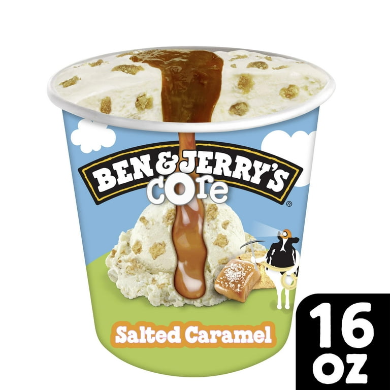Ben & Jerry's Core Salted Caramel Sweet Cream Ice Cream, 16 oz