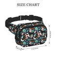 thumbnail image 4 of Balery Rottweiler Mochila Cinturón para Mujeres y Hombres, Bolsa de Cintura Impermeable de Doble Capa con Correa, 4 of 9