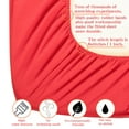 thumbnail image 3 of NTBAY Microfiber Twin Fitted Sheet, Ultra Soft and Breathable Fitted Bed Sheet with 15" Deep Pocket, 39x75 inch, Red, 3 of 5