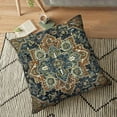 thumbnail image 6 of Boho Throw Pillow Covers 16x16 inch Set of 2,Bohemian Vintage Carpet Pattern Antique Ethnic Decor Double Sided Pattern Cushion Cover Soft Pillow Case Living Sofa Room Bed Square Pillow Cover, 6 of 7