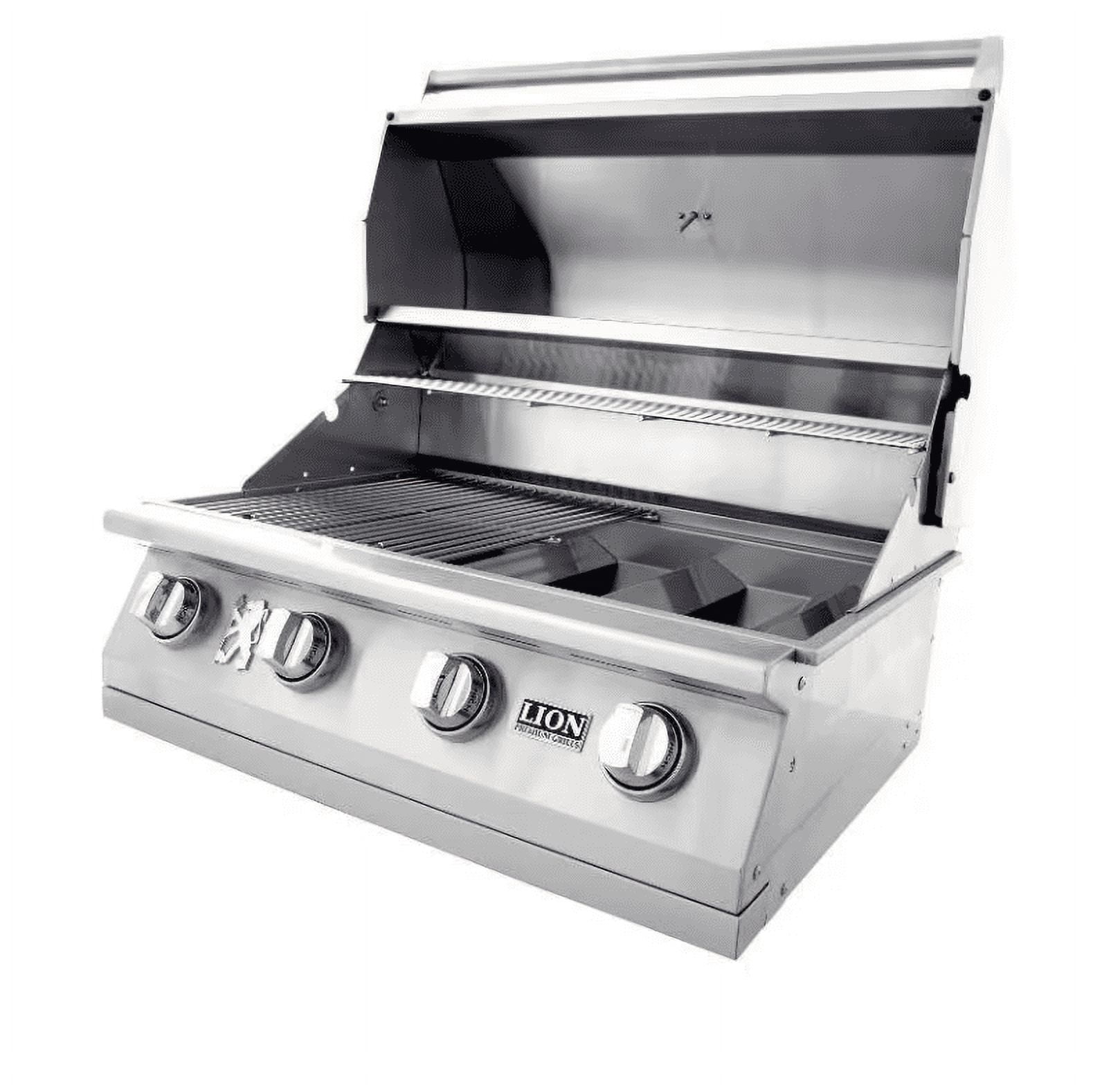 Lion L60000 32-Inch 4-Burner Stainless Steel Built-In Propane Gas Grill - 65625