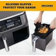 thumbnail image 2 of Paquete de 2 forros de silicona negra para freidora + par de guantes de silicona gratis para Ninja [envío gratis], 2 of 3